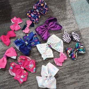 Colorful Kids Hair Bow Set
